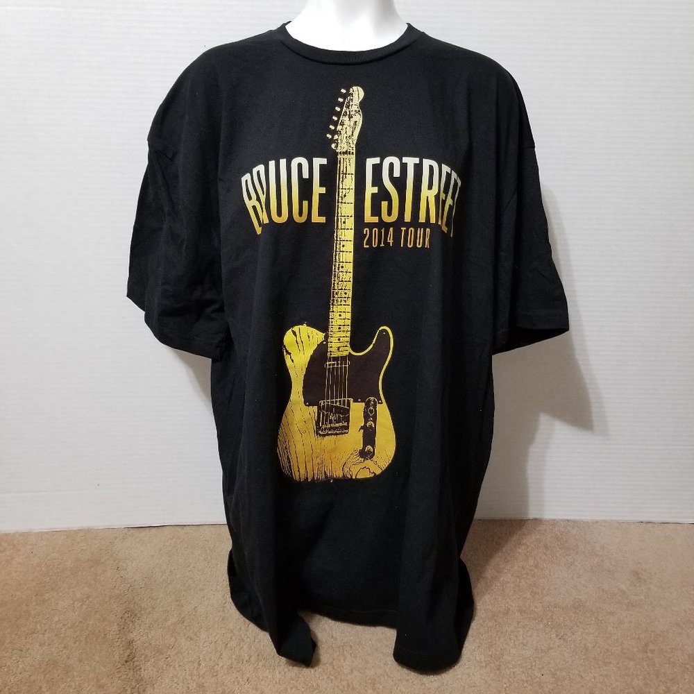 Bruce Springsteen shirt 3XL 2014 Tour guitar graphic concert E Street Band merch